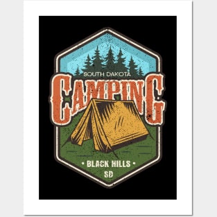 South Dakota Camping Posters and Art